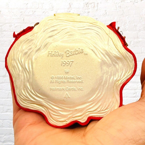 Barbie Hallmark Keepsake 1997 Christmas Ornament Red Holiday #5 Collectors Gift - Picture 10 of 16
